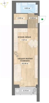 1к. квартира