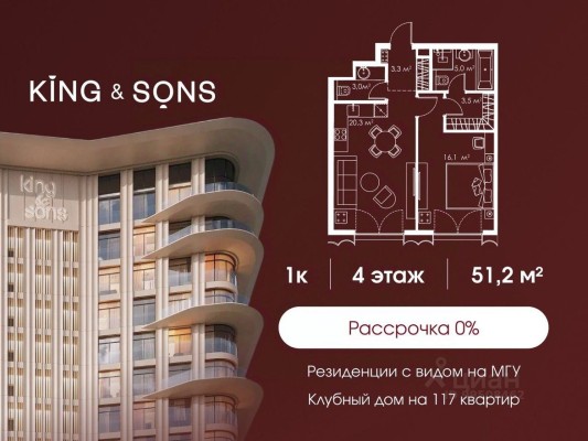 1к. квартира