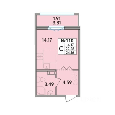 1к. квартира