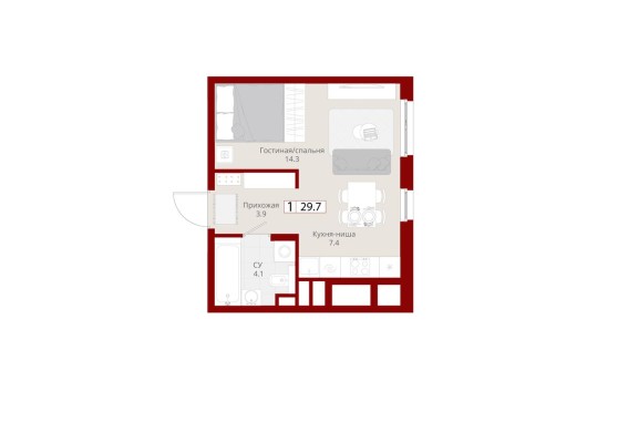 1к. квартира