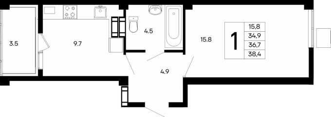 1к. квартира