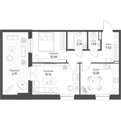 2к. квартира