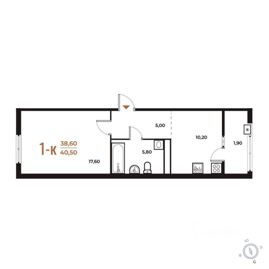 1к. квартира