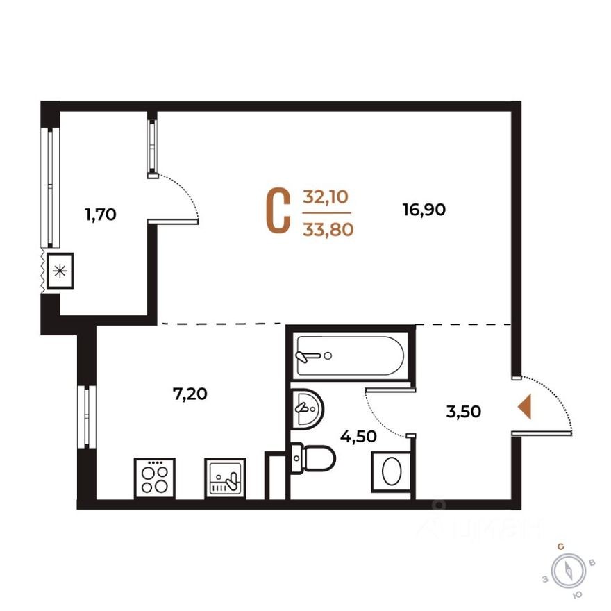 1к. квартира