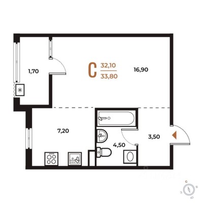 1к. квартира