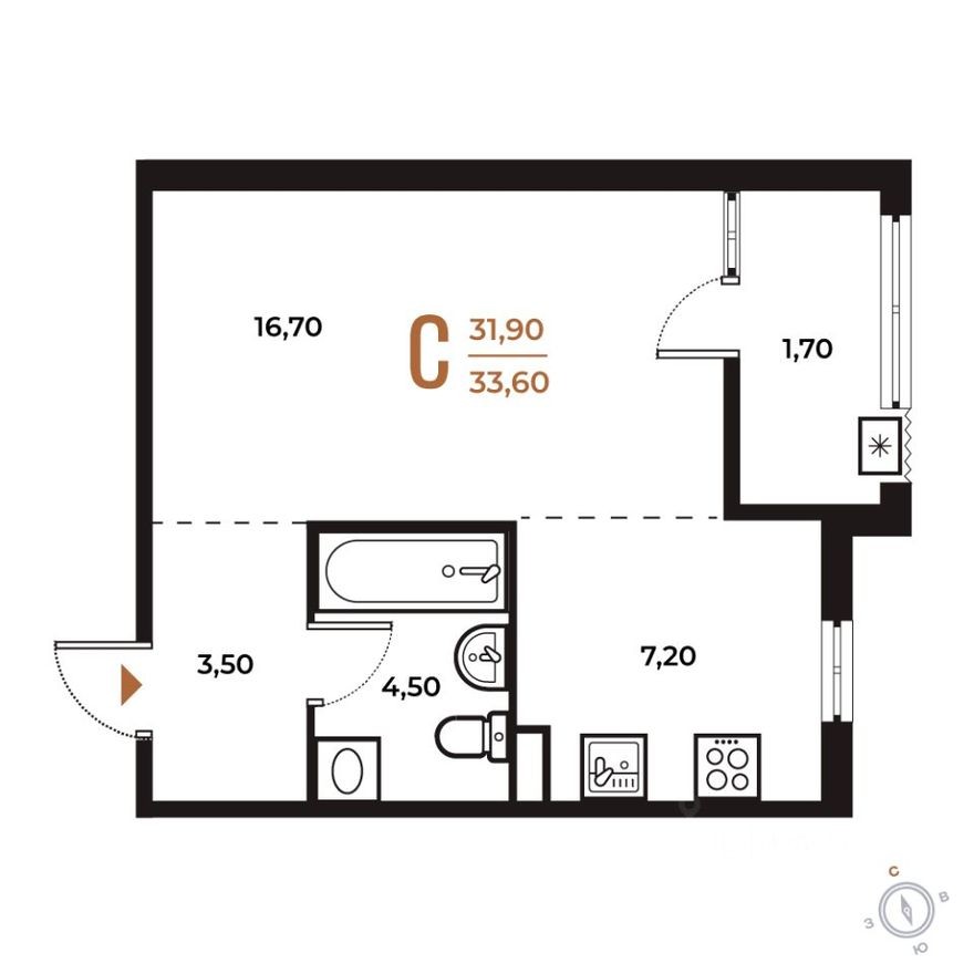 1к. квартира
