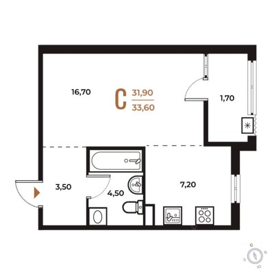 1к. квартира