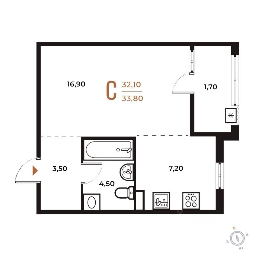 1к. квартира