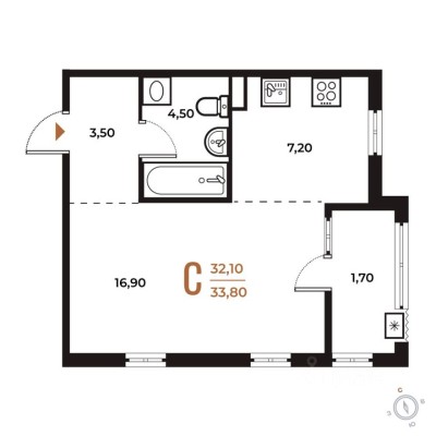 1к. квартира