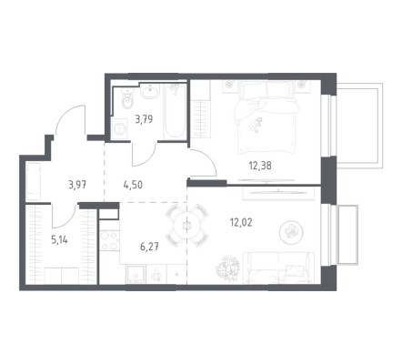 1к. квартира