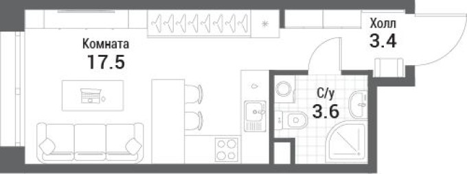 9к. квартира