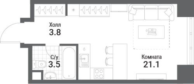 9к. квартира