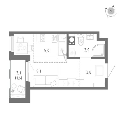 Студия-квартира