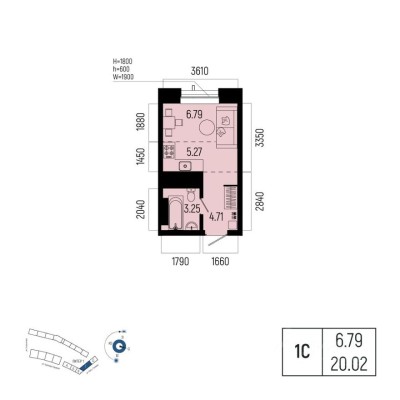 1к. квартира