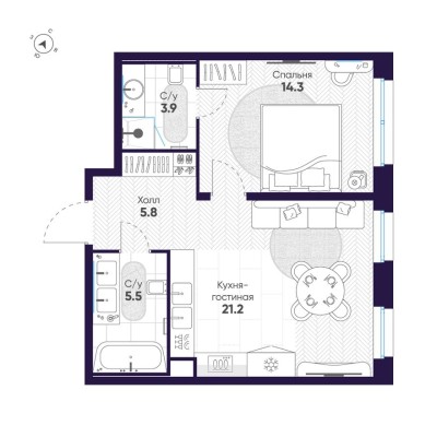 1к. квартира