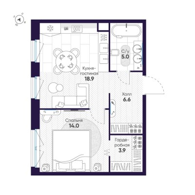 1к. квартира