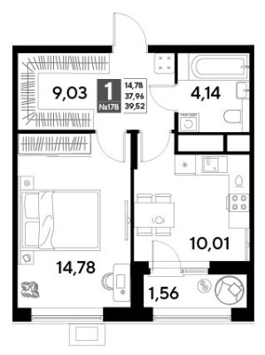 1к. квартира