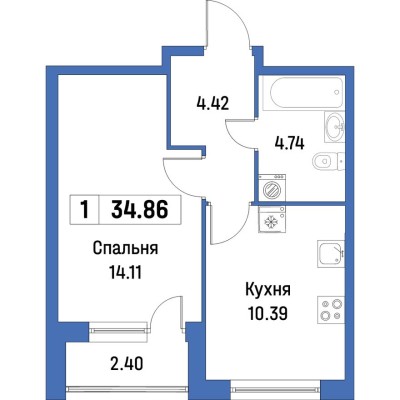 1к. квартира