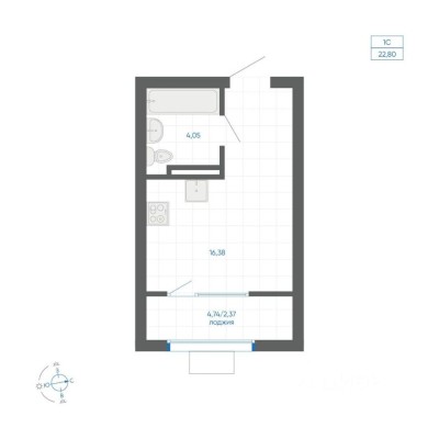 1к. квартира