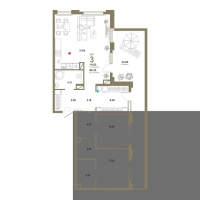 3е квартира