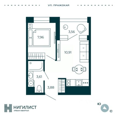 1к. квартира