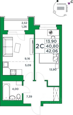 1к. квартира