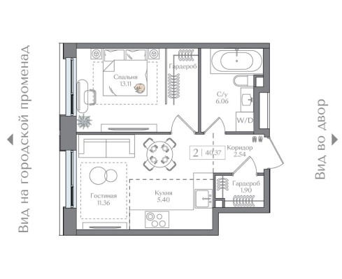 1к. квартира