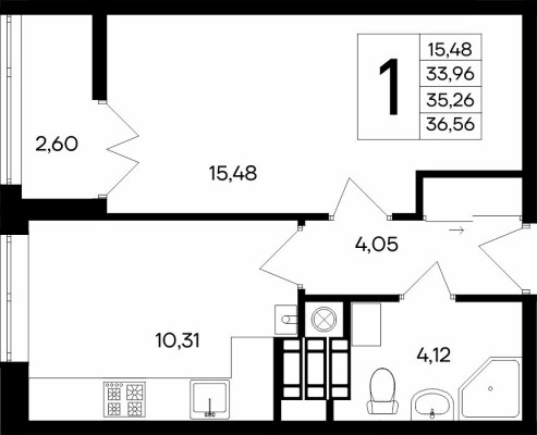 1к. квартира
