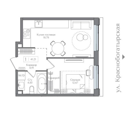 1к. квартира