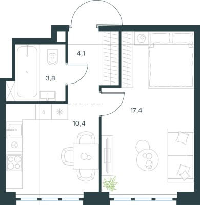 1к. квартира