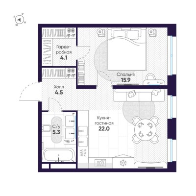 1к. квартира