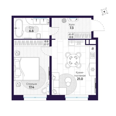 1к. квартира