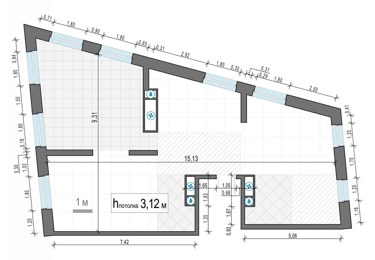 Планировка — 3к. квартира, 105.6 м²