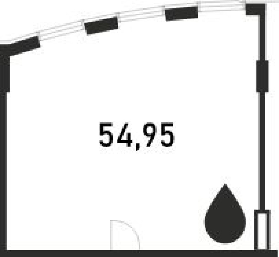 Офисное помещение, 55.0 м²