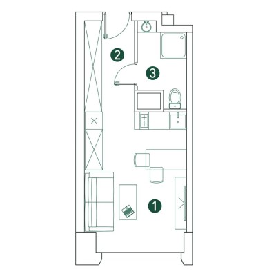 1к. квартира