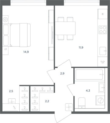 1к. квартира