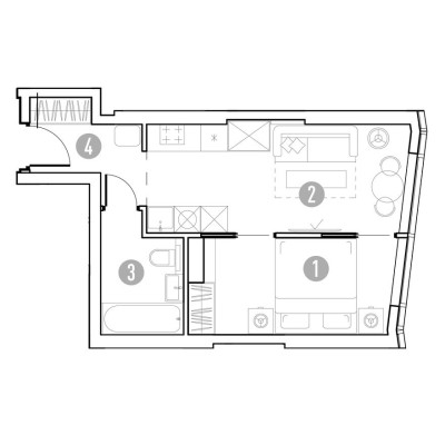 1к. квартира