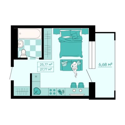 1к. квартира