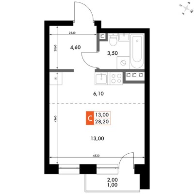 1е квартира