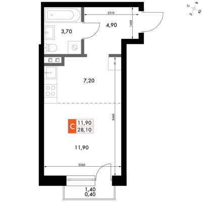 1е квартира