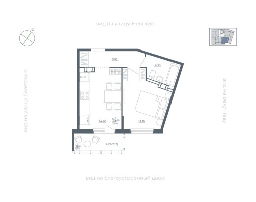 1к. квартира