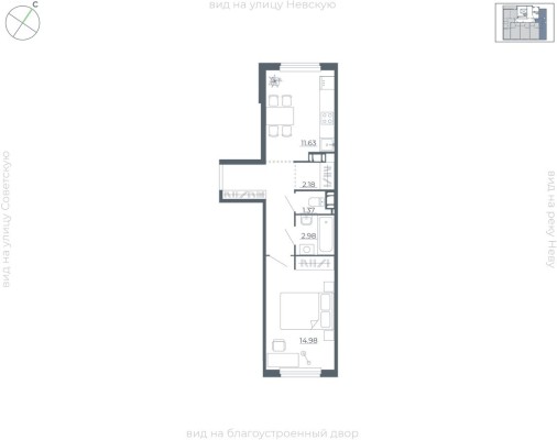 1к. квартира