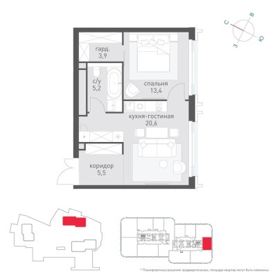 1к. квартира