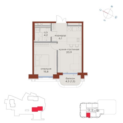 1к. квартира