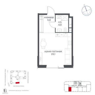 1к. квартира