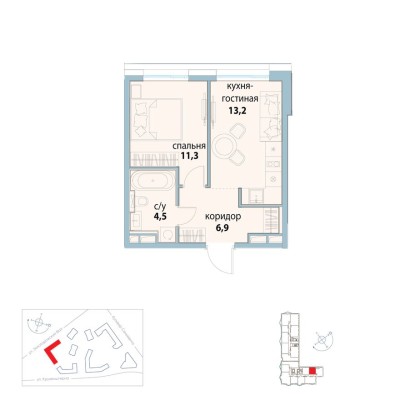 1к. квартира