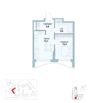 1к. квартира