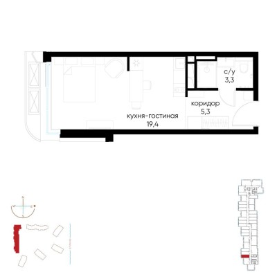 1к. квартира