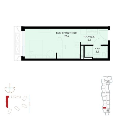 1к. квартира