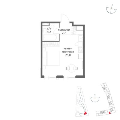 1к. квартира